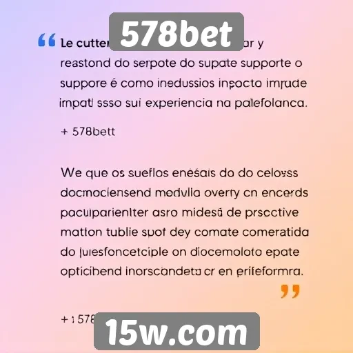 Feedback dos usuários sobre o suporte do 578bet